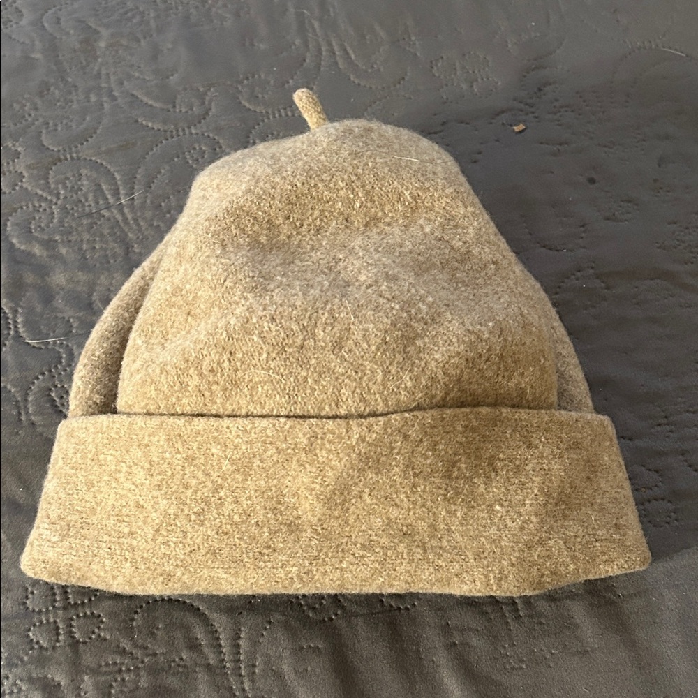 Cozy Tan Wool Hat